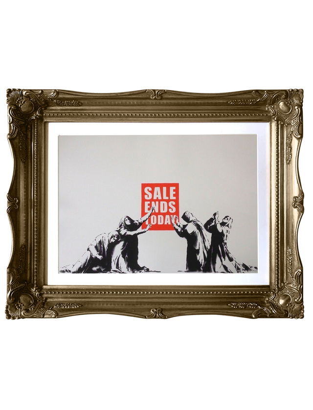 Banksy Sale Ends - West Country Prince - Screen Print