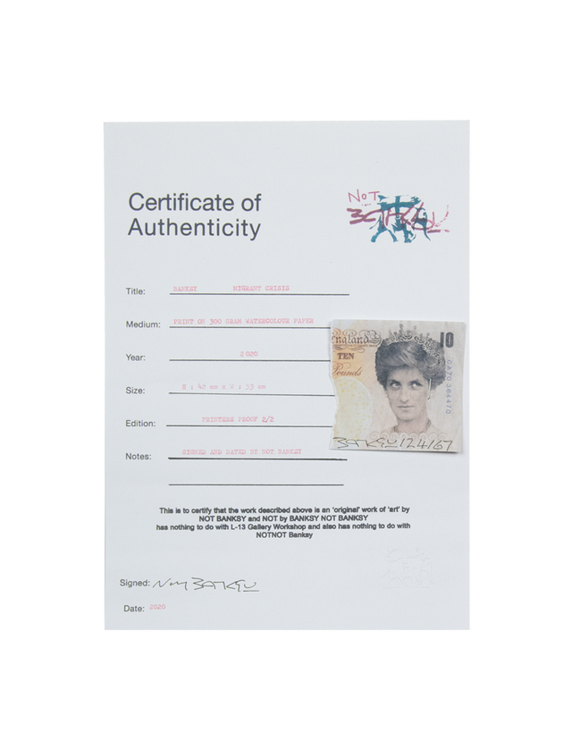 Banksy Migrant Crisis - Mediterranean Sea View - Not Banksy