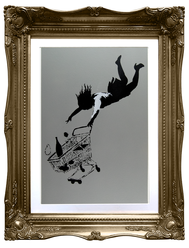 Banksy Shop Till You Drop (grey) - Pablo 1/1