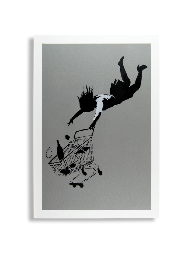 Banksy Shop Till You Drop (grey) - Pablo 1/1