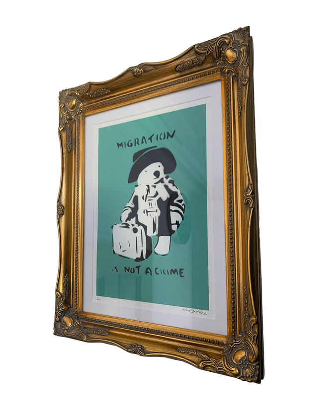Not Banksy - Migration is not a crime - Paddington Bear 1/1