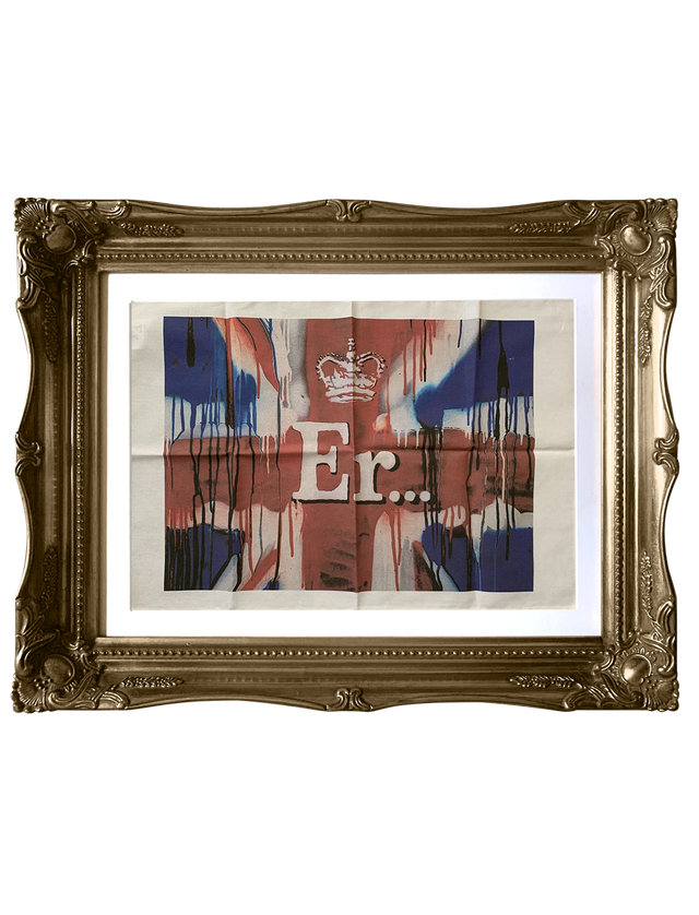 Banksy Union Jack Tea Towel