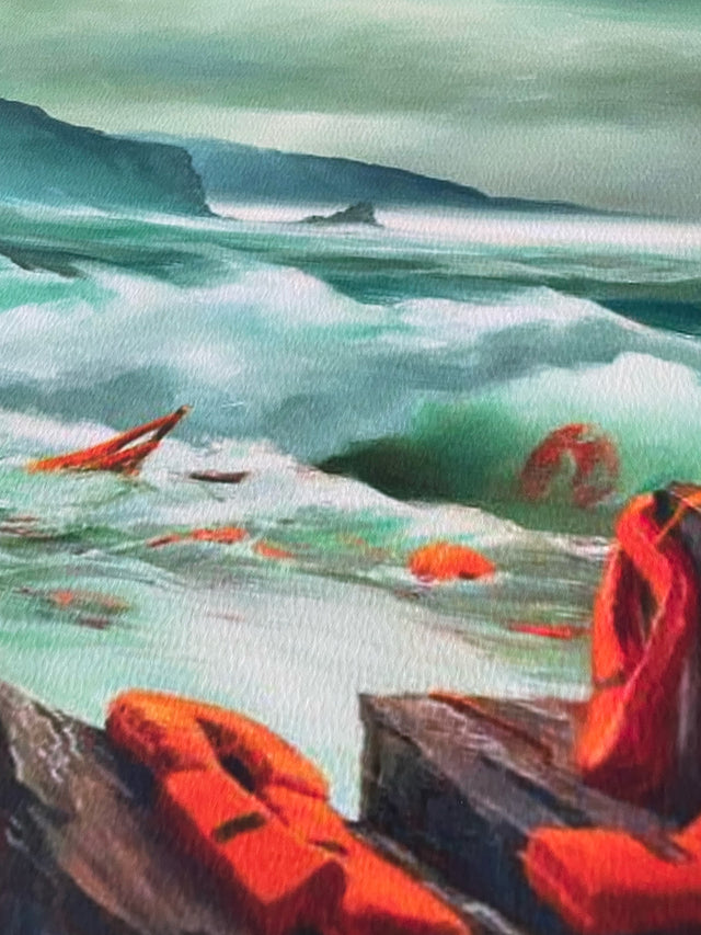 Banksy Migrant Crisis - Mediterranean Sea View - Not Banksy