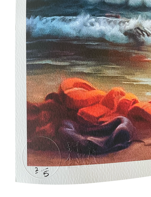 Banksy Migrant Crisis - Mediterranean Sea View - Not Banksy