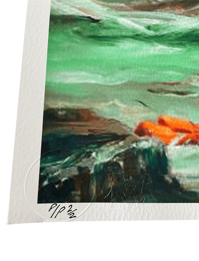 Banksy Migrant Crisis - Mediterranean Sea View - Not Banksy