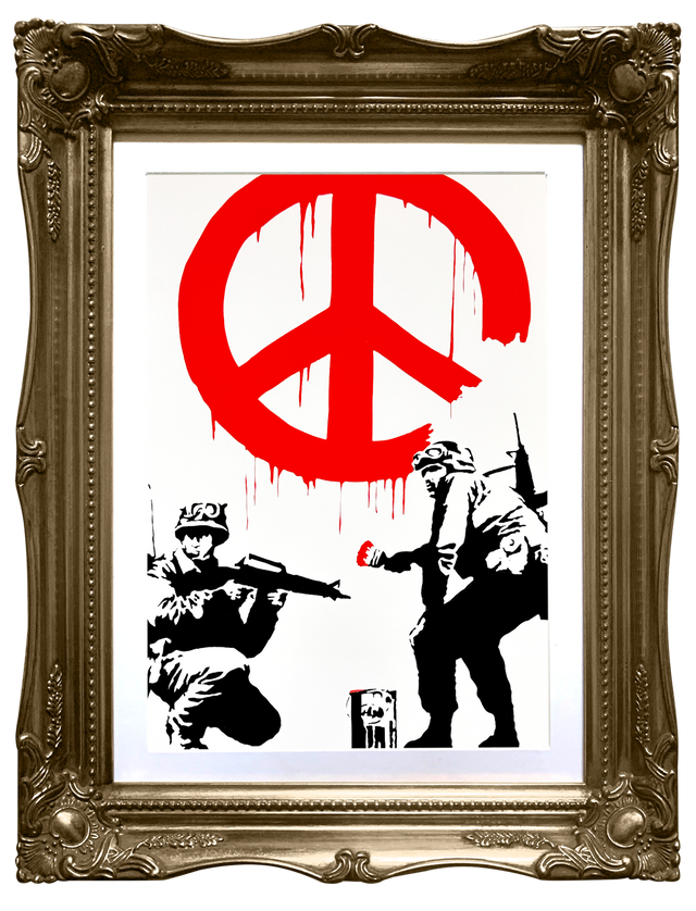Soldiers for Peace Hand Pulled Screenprint - Pablo