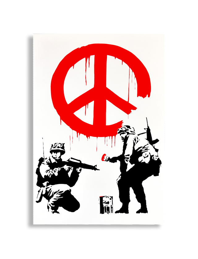 Soldiers for Peace Hand Pulled Screenprint - Pablo