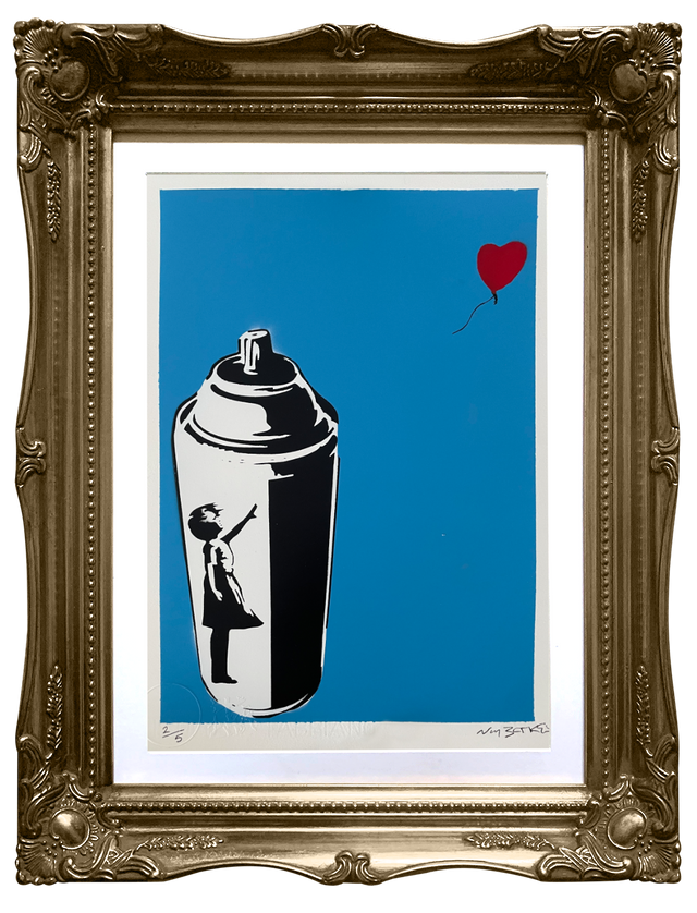 Banksy Girl with Balloon - Not Banksy
