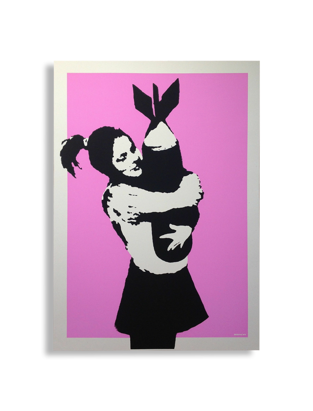 Banksy Bomb Hugger - West Country Prince - Screen Print