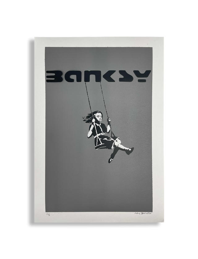 Not Banksy - Girl on swing