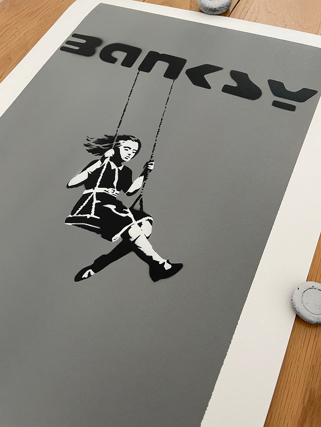 Not Banksy - Girl on swing