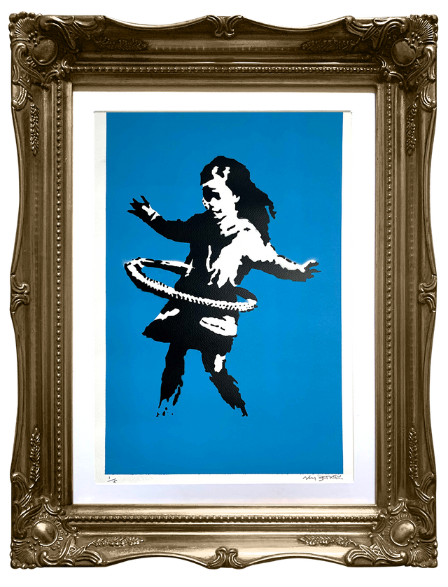 Not Banksy - Hula Hoop Girl